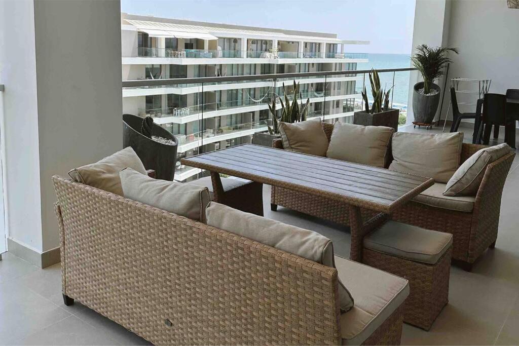 Lujoso Penthouse - Vista Al Mar - Playa Privada Lejlighed Cartagena Eksteriør billede